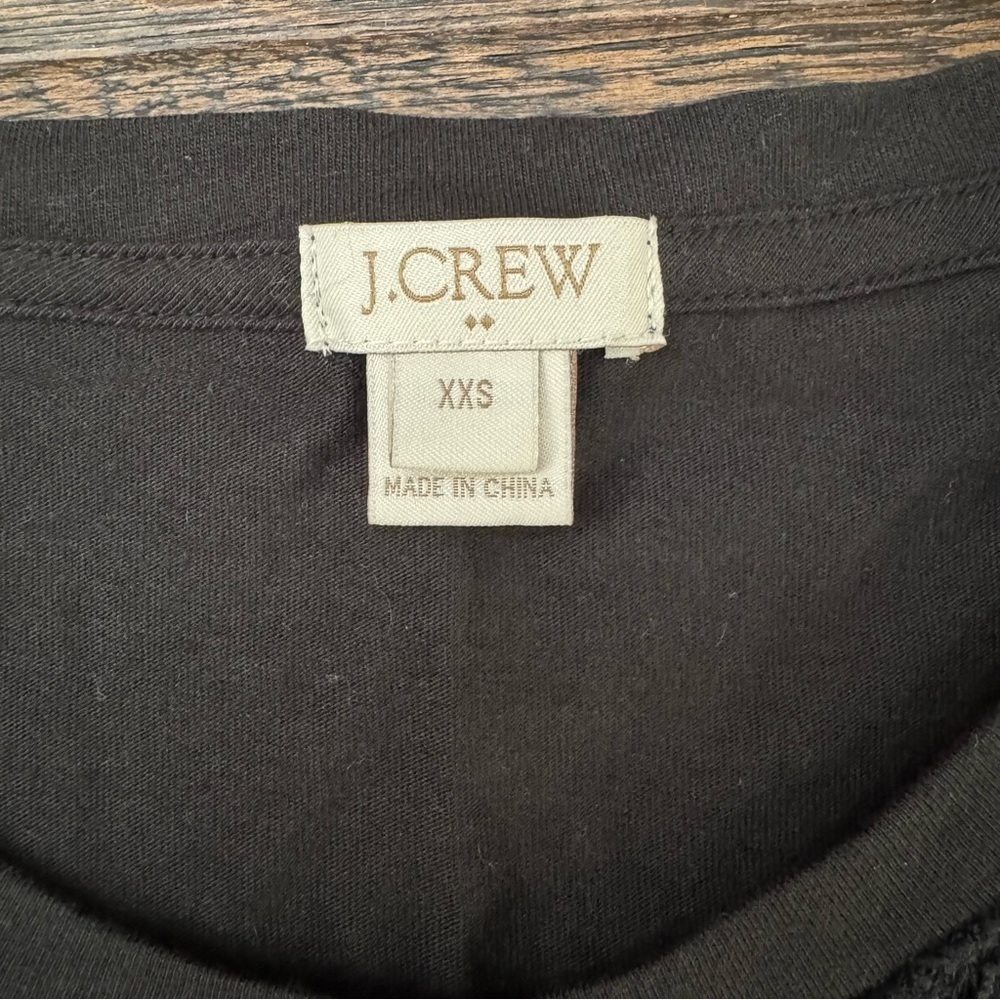 J. Crew Lace Front Black Shirt - Picture 4 of 5